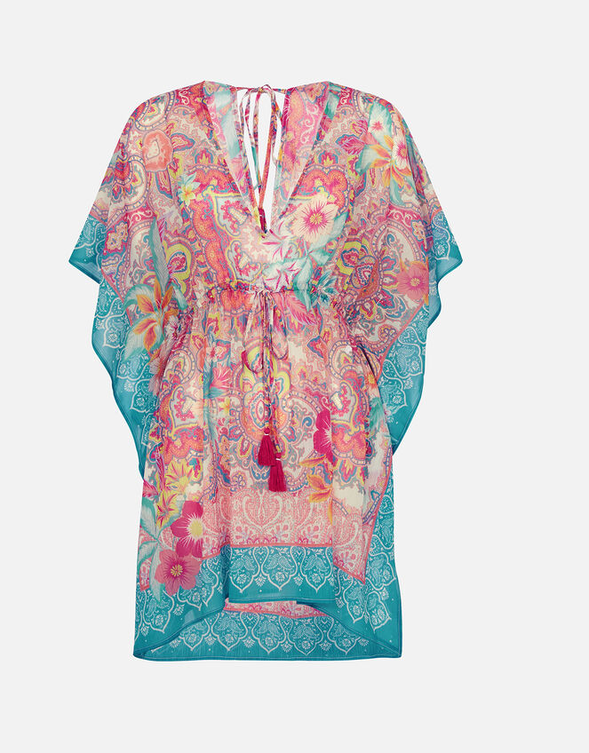 Mozambique Chiffon Kaftan, Multi (BRIGHTS-MULTI), large