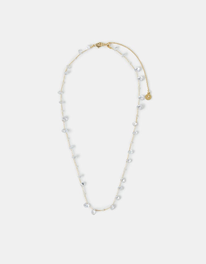 14ct Gold-Plated Multi Stone Necklace, , large