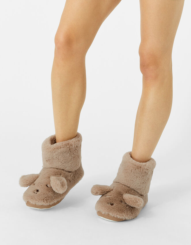 Puppy Slipper Boots, Tan (TAN), large