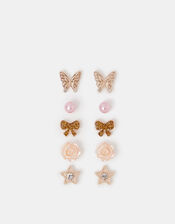 5-Pack Sparkle Bow Stud Earrings , , large