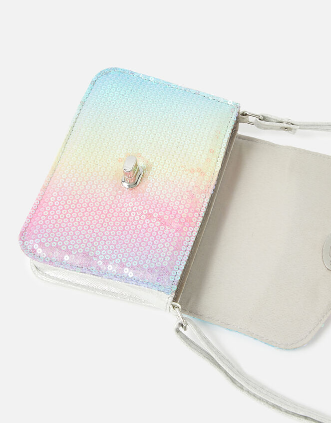 Rainbow Sequin Cross-Body Bag, , large