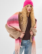 Super Fluffy Stripe Scarf, , large