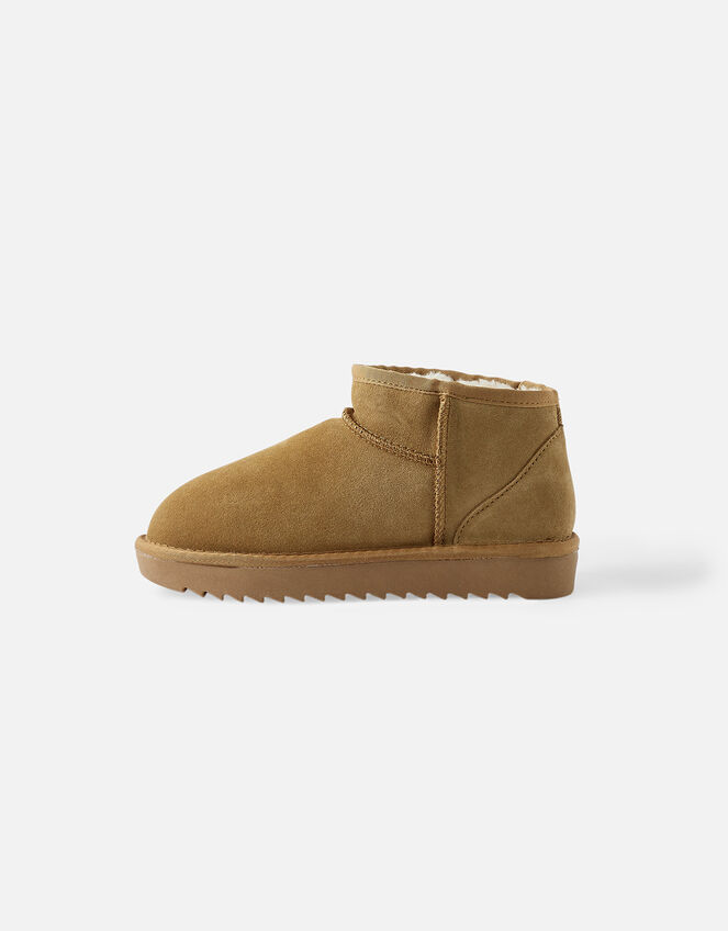 Suede Borg Lined Boots, Camel (BEIGE), large