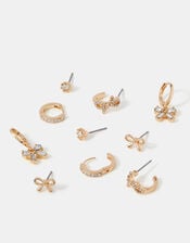 5-Pack Bow Stud & Hoop Earrings, , large
