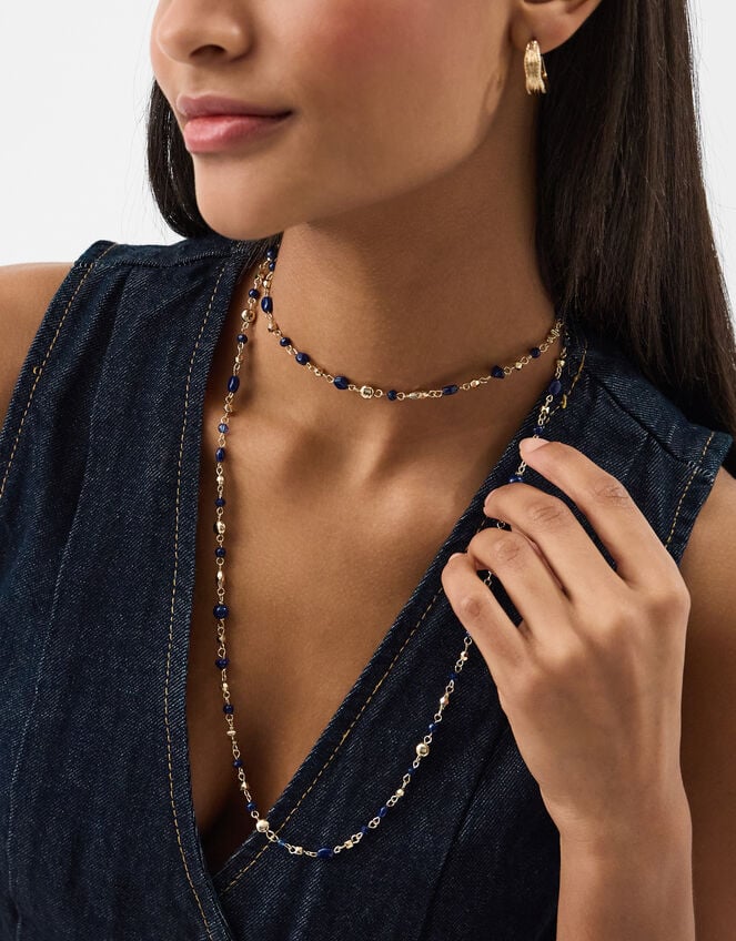 Long Bead Necklace, , large