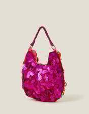 Hand Embellished Sequin Bag, , large