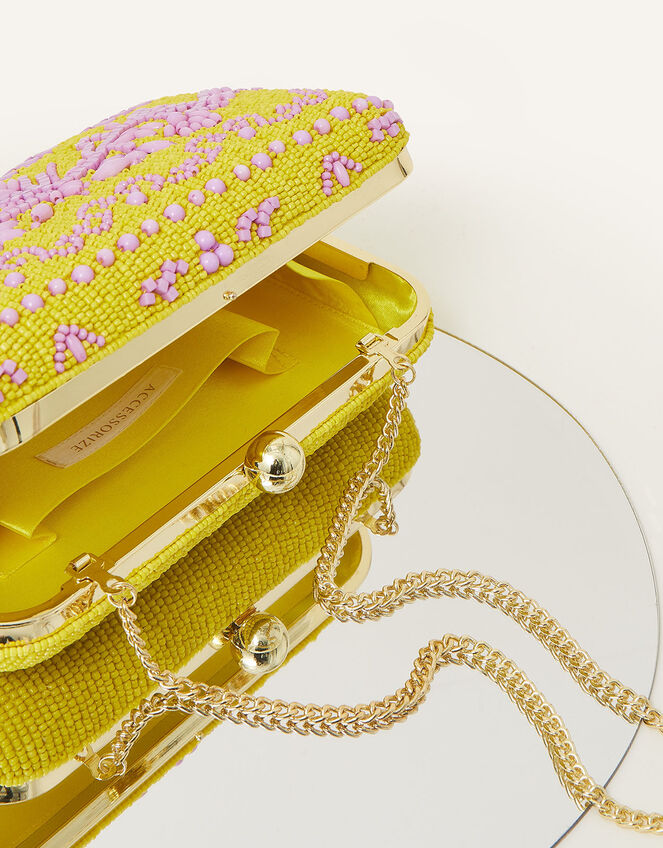 Bridal Embellished Hardcase Clutch Bag, , large