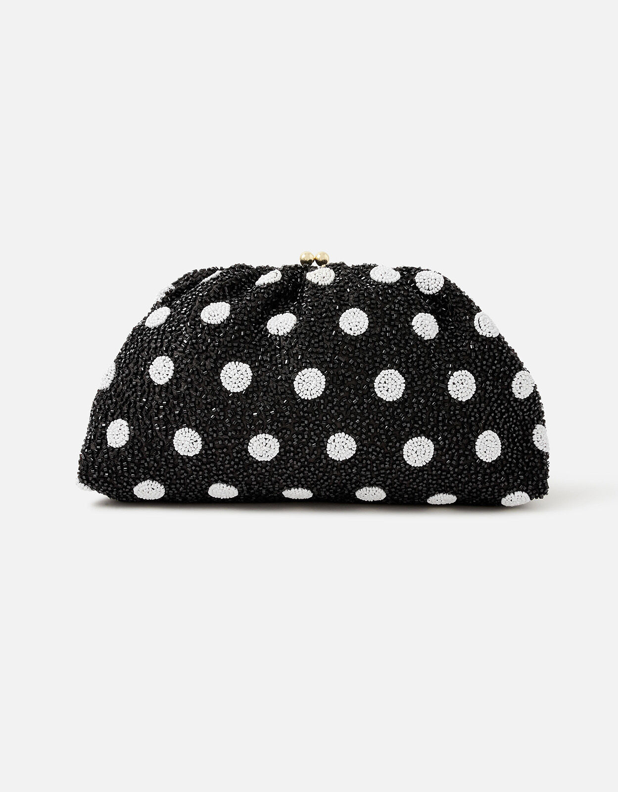 Polka dot clutch store
