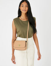 Bee Cross-Body Bag, Camel (CAMEL), large