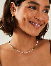 14ct Gold-Plated Mix Bead Choker Necklace, , large