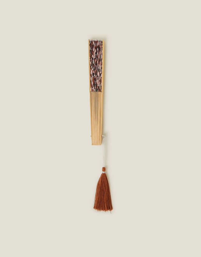 Animal Print Foldable Fan, , large