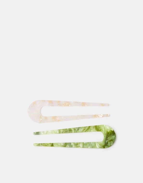 2-Pack Resin French Hair Pins, , large