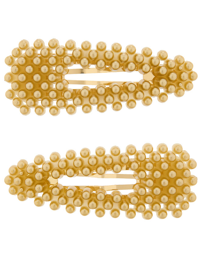 Gold Pearl Hair Clips Girls hair accessories Accessorize UK
