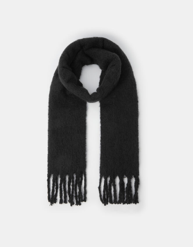 Super Soft Plain Scarf, Black (BLACK), large