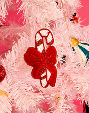 Embellished Candy Cane Hanging Decoration, , large