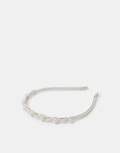 Girls Pearl Metal Headband, , large