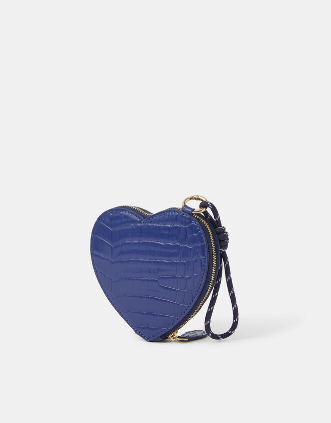 Patent Heart Purse, Blue (BLUE), large