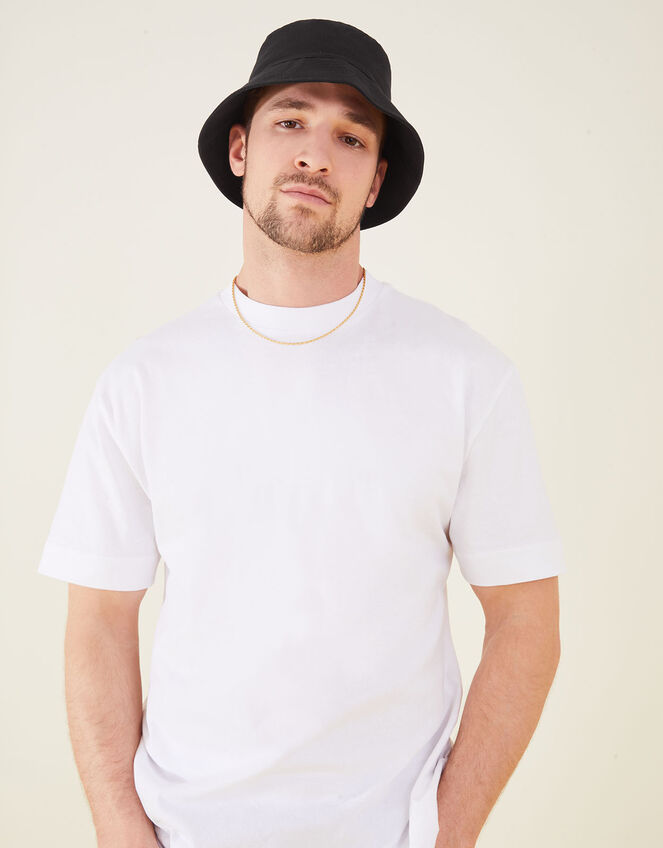Bucket Hat in Eco-Friendly Cotton , Black (BLACK), large