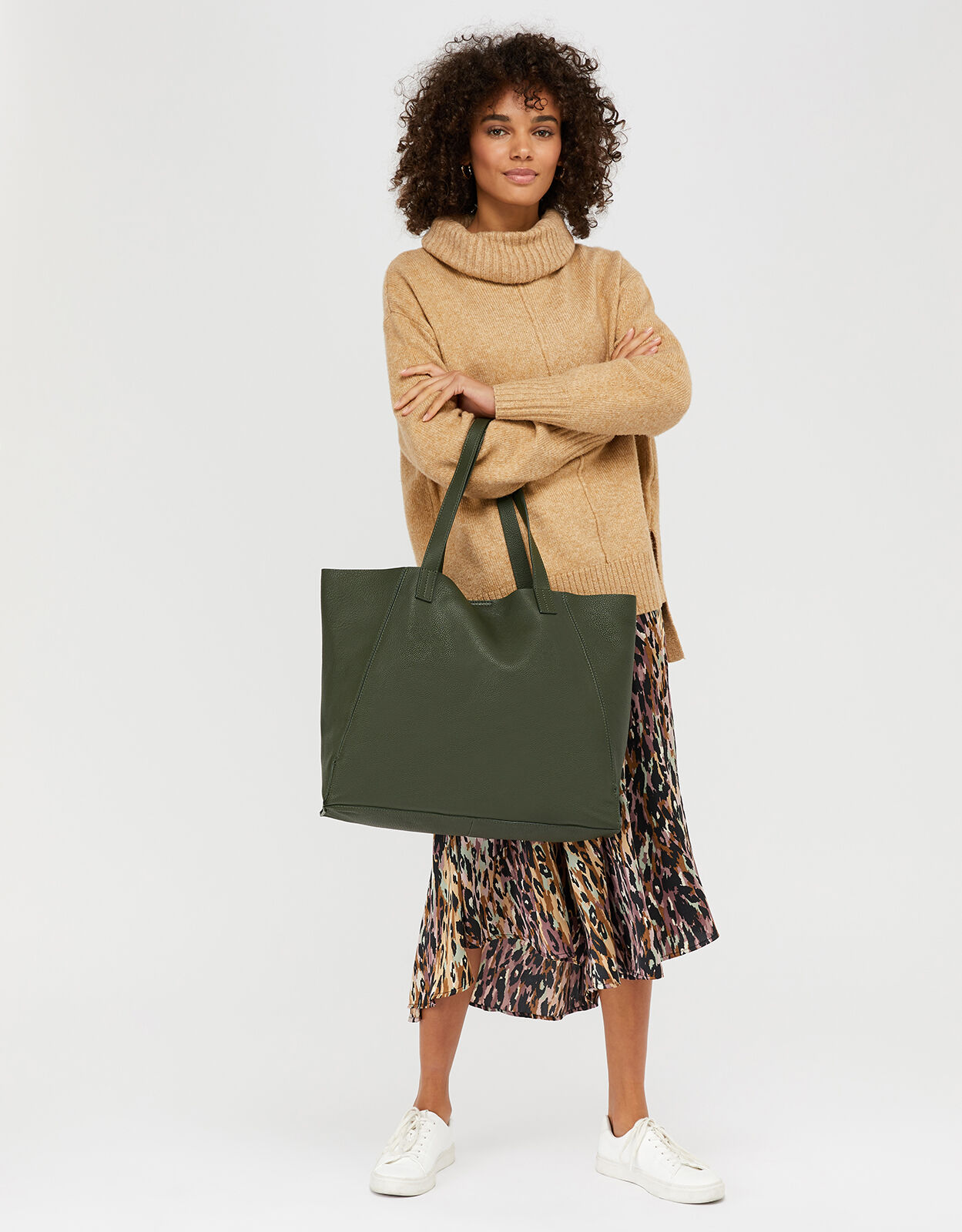 Myra Leather Tote Bag Leather bags Accessorize UK