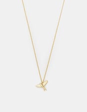 14ct Gold-Plated Bird Pendant Necklace, , large