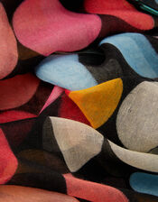 Retro Spot Print Scarf, , large