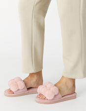 Bubble Pom-Pom Sliders, Pink (PINK), large