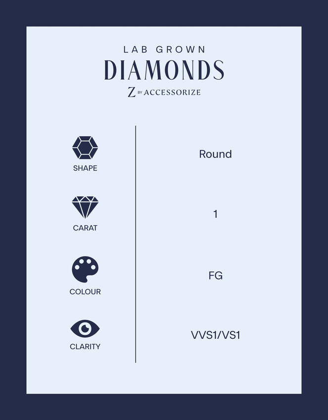 Lab Grown Diamond Pav&eacute; Cross Stud Earrings 9ct Gold, , large