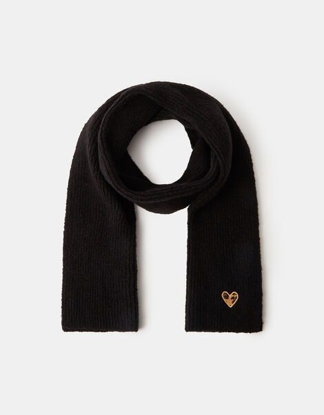 Leopard Heart Scarf, , large