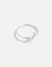 Sterling Silver Zodiac Sagittarius Ring, Silver (ST SILVER), large
