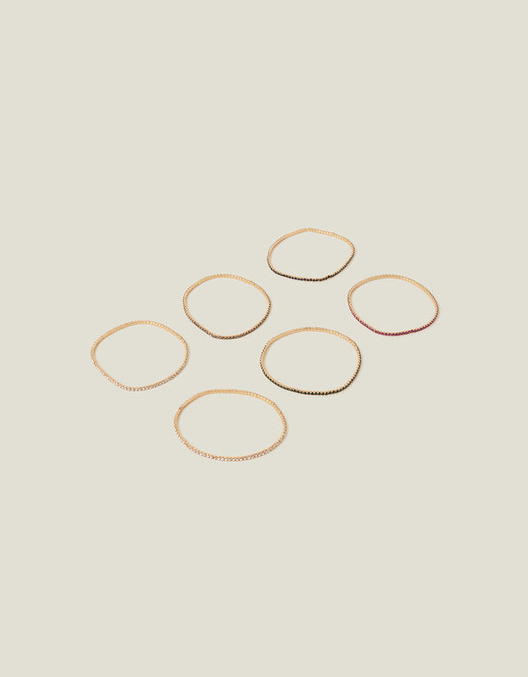 6-Pack Cup Chain Stretch Bracelets, , large