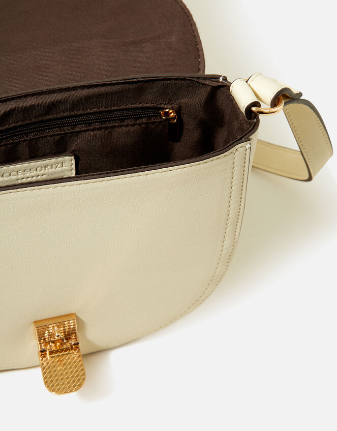 Weave Cross-Body Bag, Cream (CREAM), large