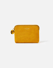 Resin and Reptile Coin Purse, Yellow (OCHRE), large