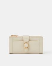 Buckle Faux Leather Purse, , large