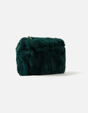 Billie Mini Faux Fur Cross-Body Bag , Green (GREEN), large