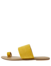 Charlotte Suede Sandals, Yellow (YELLOW), large
