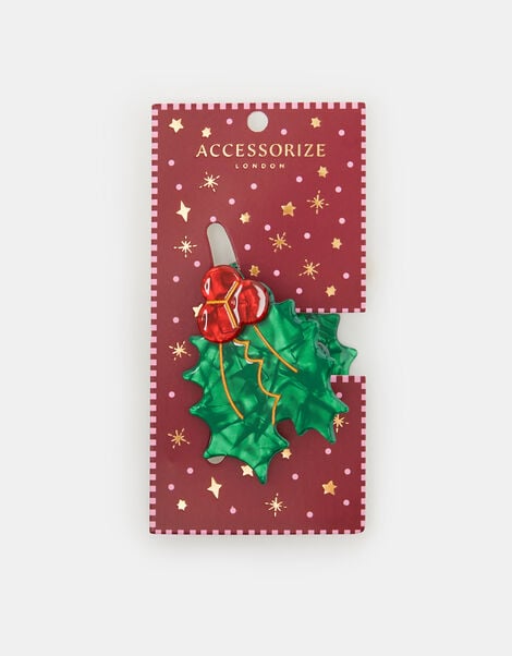Christmas Holly Claw Clip, , large