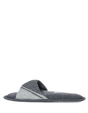Take Me Away Jersey Mule Slippers, Grey (GREY), large