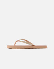 Glitter Flip Flops, Nude (NUDE), large