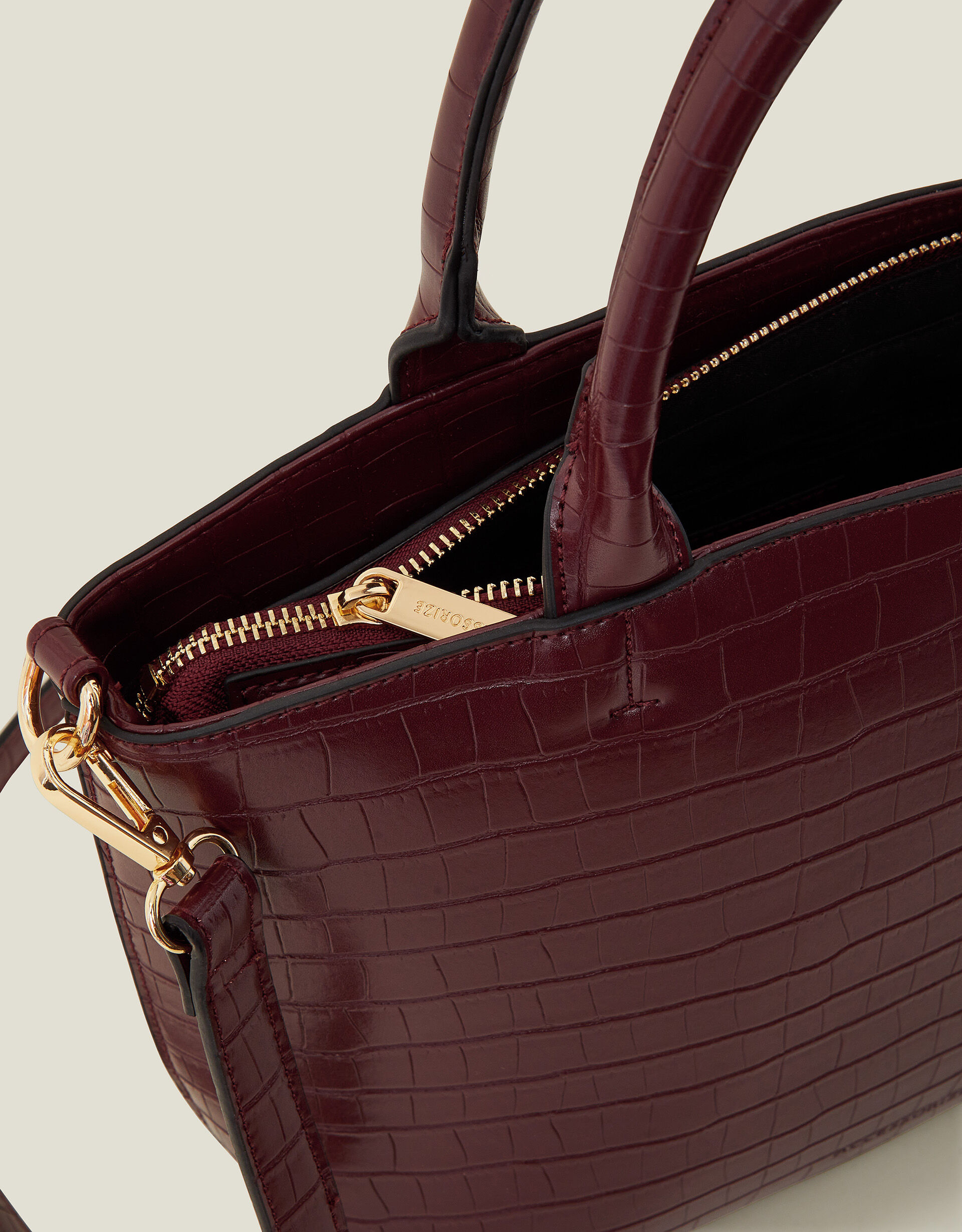 Faux Croc Handbag Red Shop All Accessorize Global