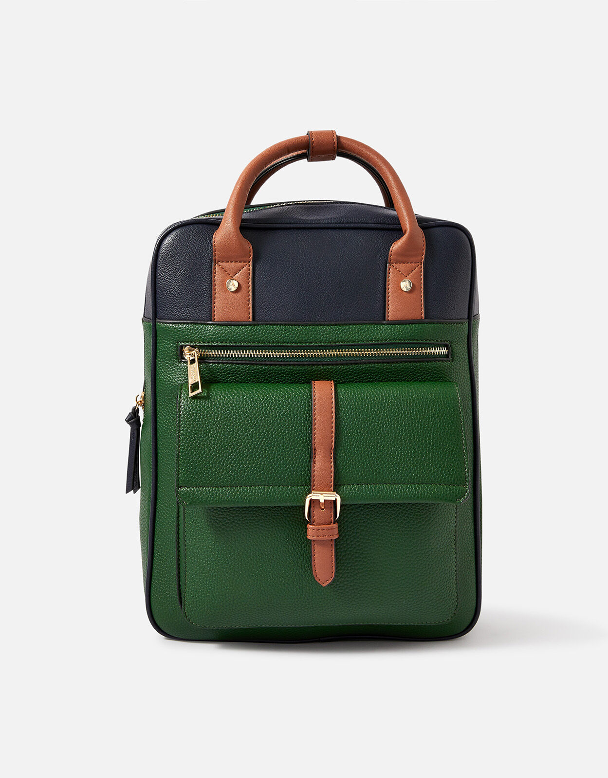 Large Handle Backpack Green | Backpacks 