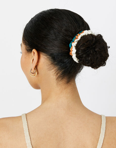 Scrunchies in Pure Silk 5 Pack, , large