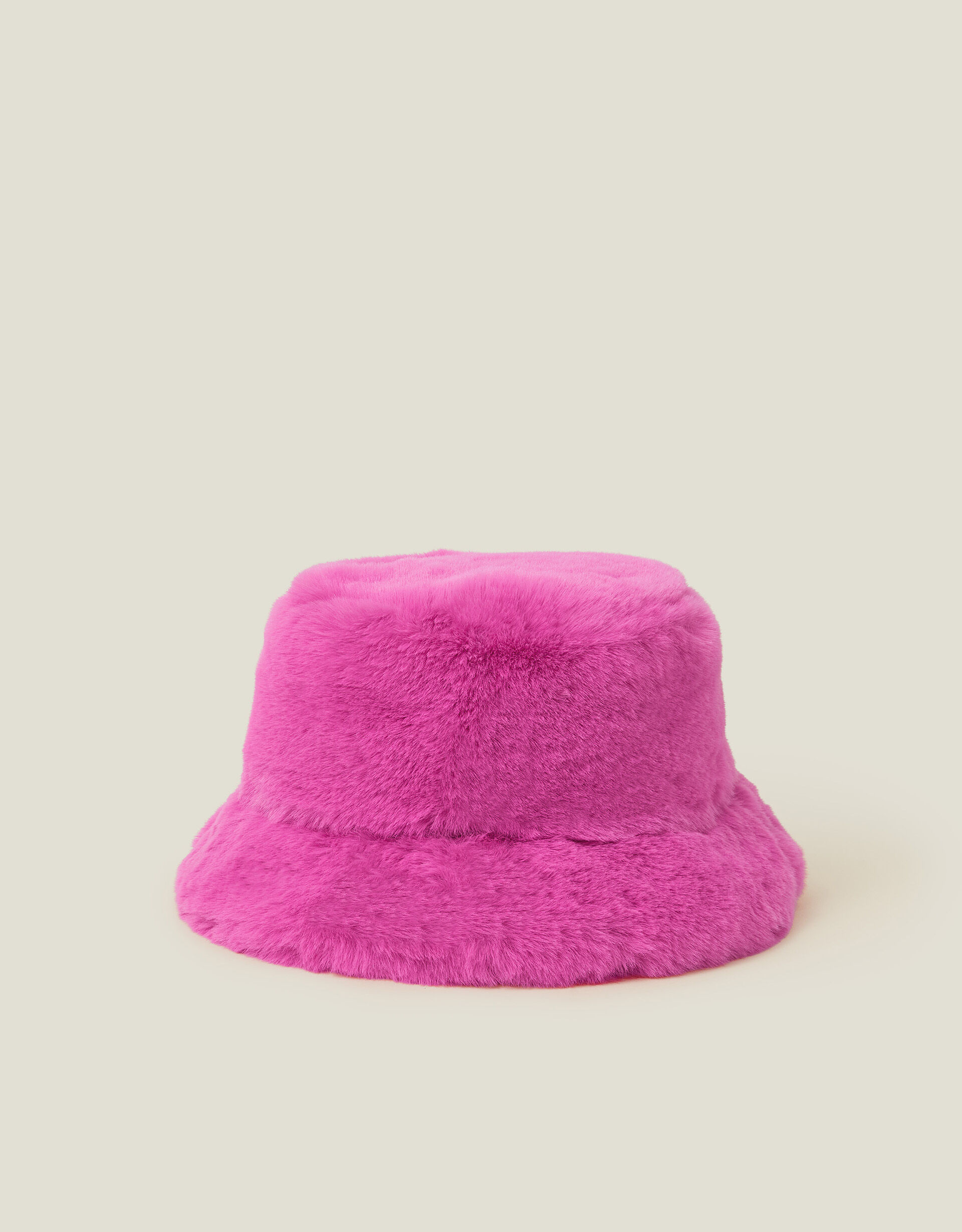 Pink faux fur bucket hat shop
