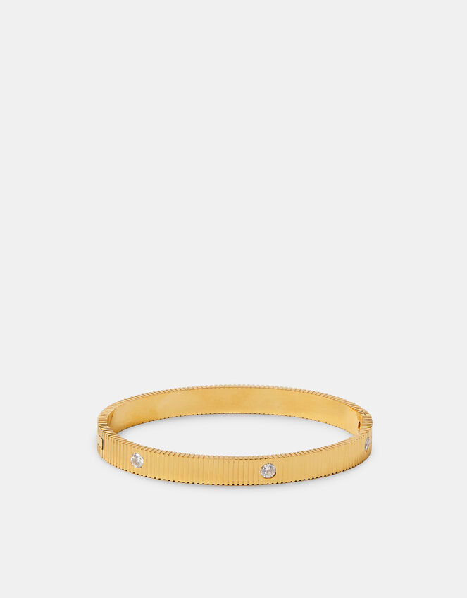 Stainless Steel Stone Bangle, , large