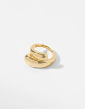 Gold-Plated Pebble Ring, Gold (GOLD), large