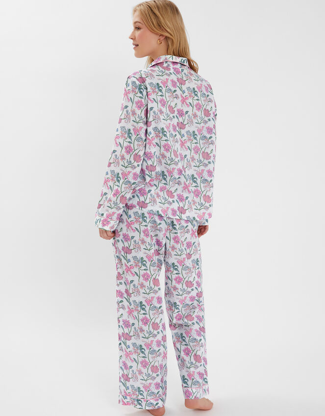 Jasmine Print Long Pyjamas Set, Pink (PINK), large