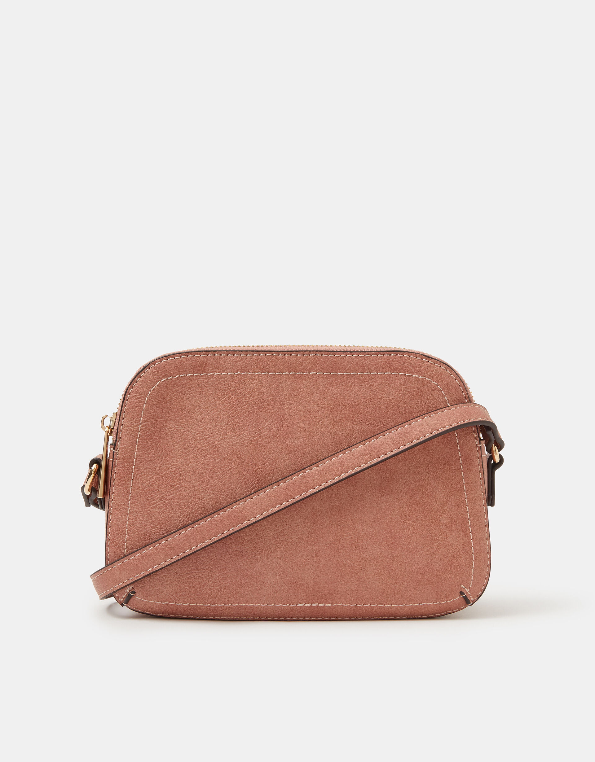 Double Zip Crossbody Bag Pink | Sale | Accessorize UK