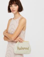 Beaded Bridesmaid Clutch Bag, , large