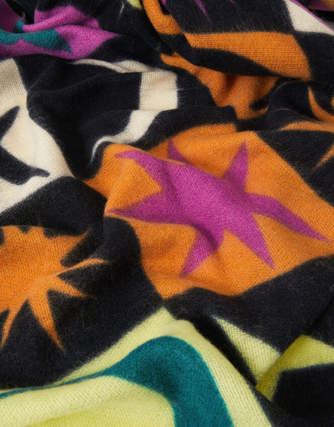 Star and Moon Print Scarf, , large