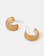 Mini Texture Huggie Hoop Earrings, , large