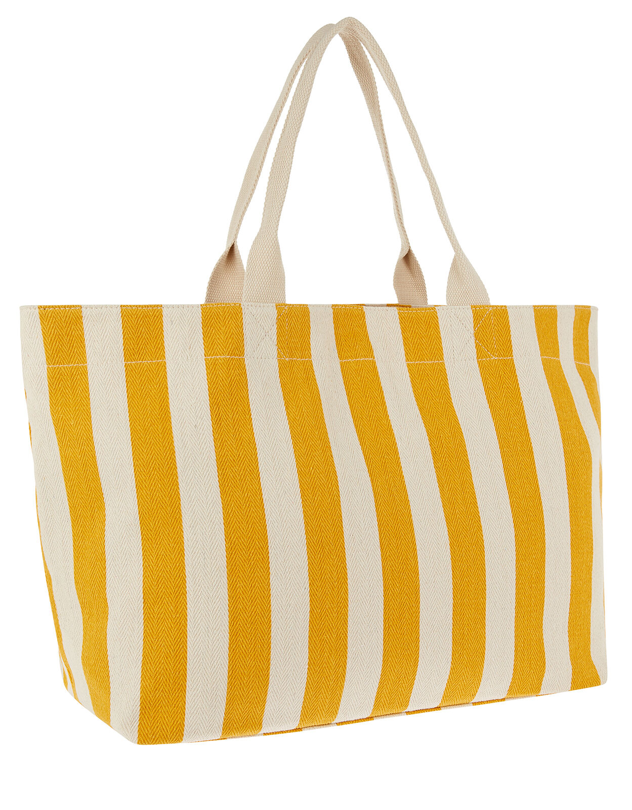 Woven Striped Tote Bag